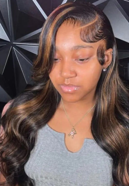 Premium 13x4 Lace Front Body Wave Human Hair Wig – 100% Virgin Human Hair, Natural Pre-Plucked Hairline, 180% Density, Available in Multiple Lengths