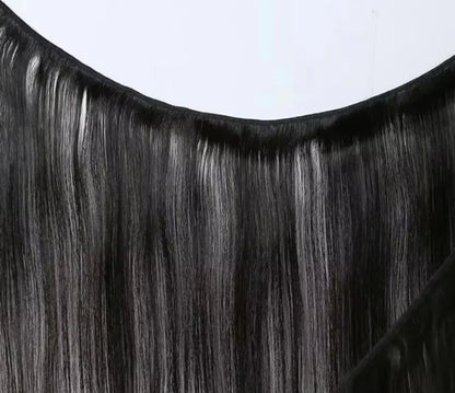 Premium Straight Human Hair Bundles - 100% Natural, Machine Double Weft, Perfect for Weaving