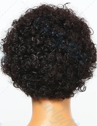 Short Curly Deep Part Lace Wig –  Hair with Transparent Swiss Lace