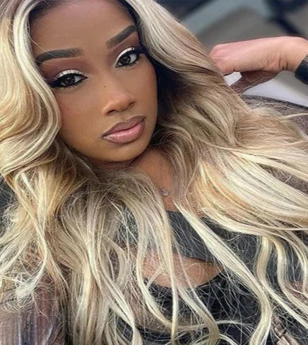 Body Wave T-Part Synthetic Wig – Glueless Transparent Lace Daily Wear Wig