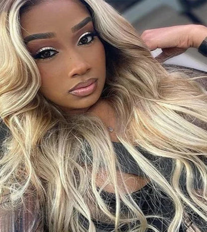 Body Wave T-Part Synthetic Wig – Glueless Transparent Lace Daily Wear Wig