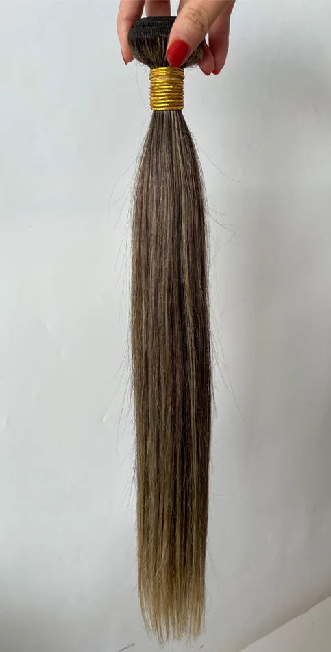 Premium 30-Inch Silver/Gray Straight Human Hair Weave Bundles – Full Cuticle Aligned, Dyeable, Restylable