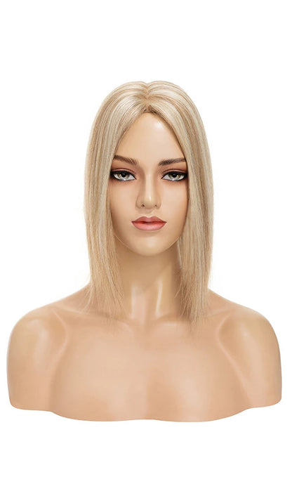 Premium 100% Human Hair Silk Base Topper – Lightweight, Natural Look & Customizable