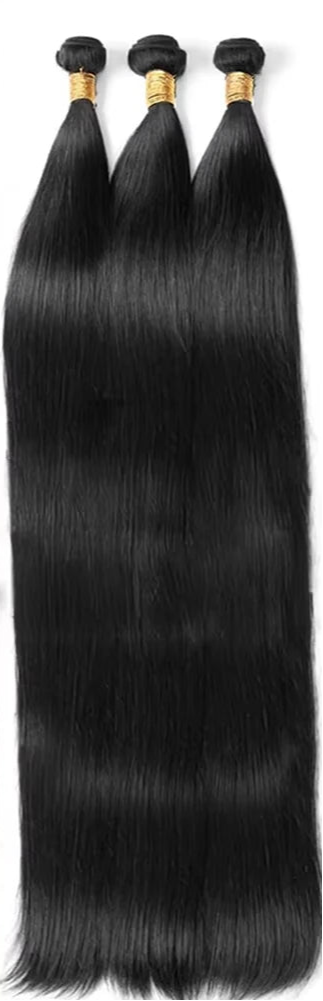 100% Straight Human Hair Extensions - Acid-Processed, Perm & Dye Ready for Darker Colors
