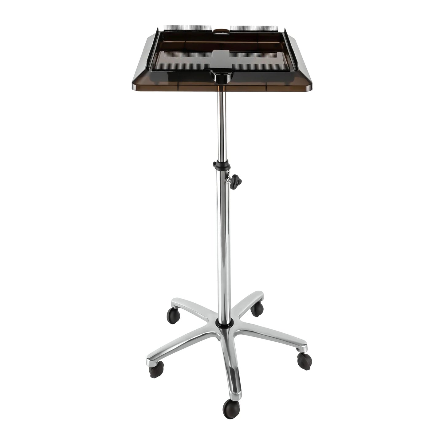 Adjustable Salon Trolley with Removable Tray for Hair Extensions & Styling Tools | High-Quality Rolling Cart