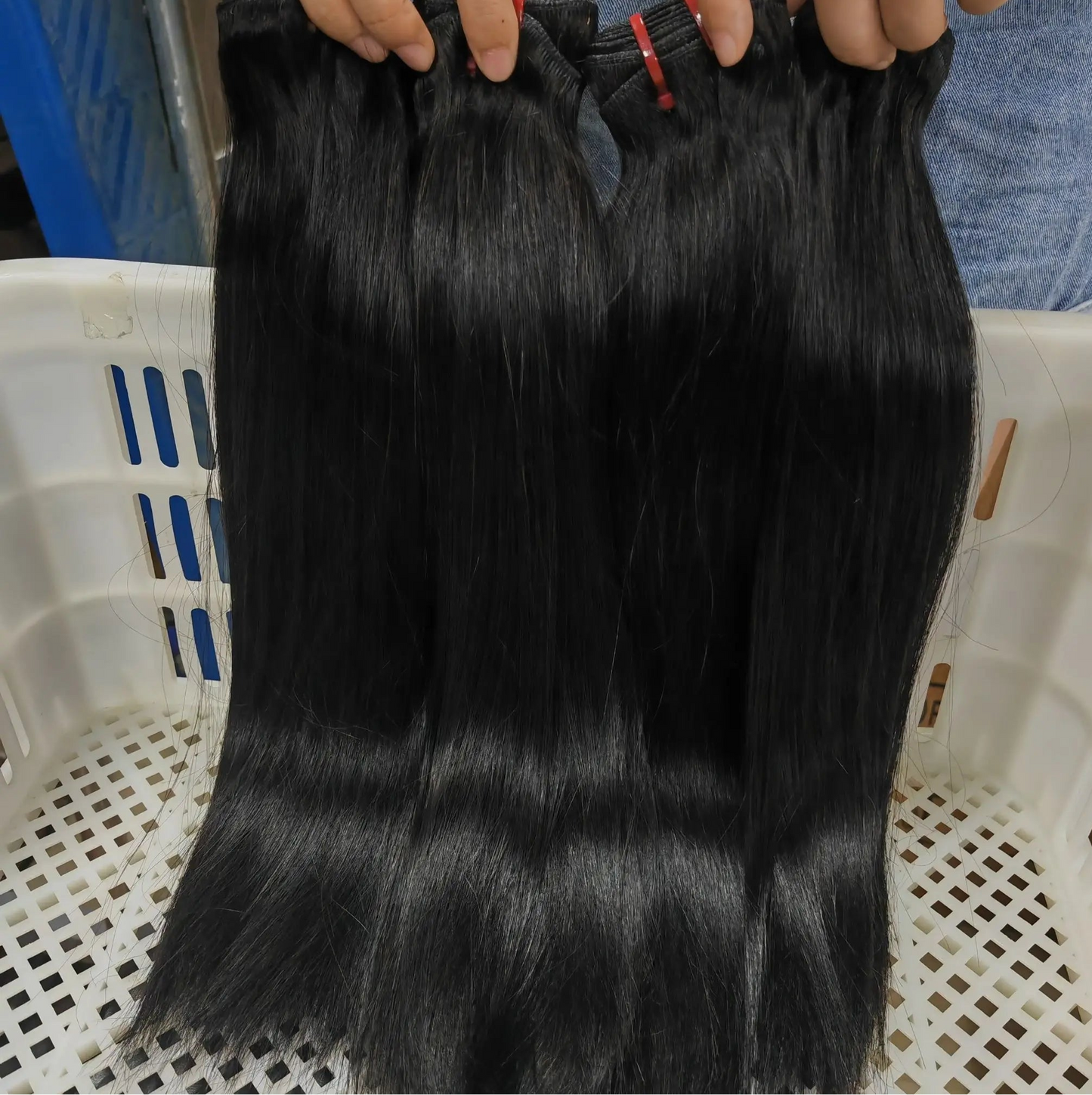 Double Drawn Straight Human Hair Bundles - 100% Unprocessed Virgin Hair