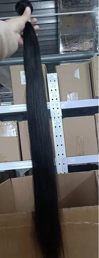 Sleek Peruvian Straight Human Hair Bundles – 100% Virgin Hair, No Tangle, No Shedding