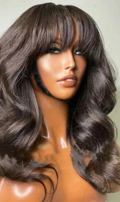 Premium Straight 100% Human Hair Wig – Customizable, Natural Look, Average Cap Size