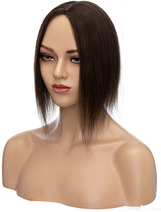 Natural-Looking Silk Base Human Hair Topper – Lightweight, Comfortable, and Customizable