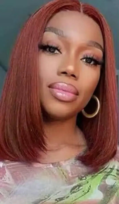 13x4 HD Lace Front Bob Wig – Straight Remy Vietnamese Hair, Pre-Plucked, 180% Density, Glueless, Multiple Colors