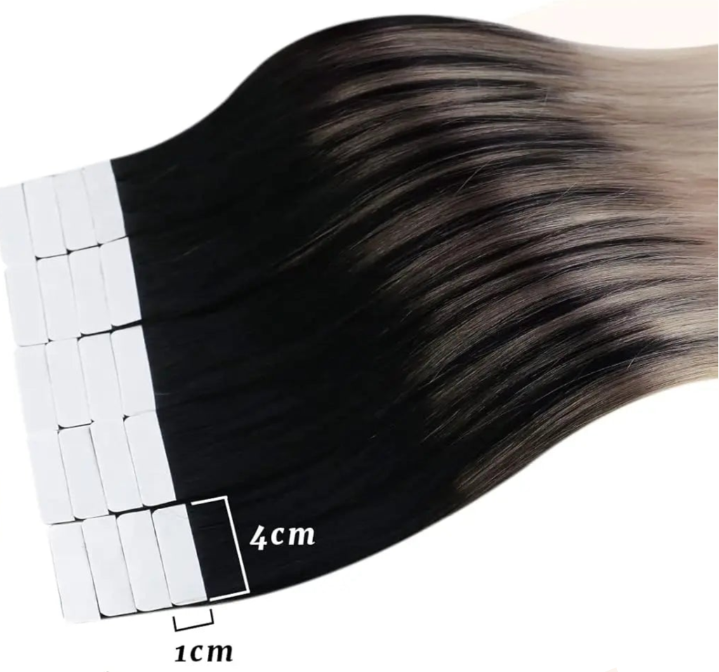 Premium Tape-In Human Hair Extensions – 100% Real Hair | Balayage & Highlight | 12-24 Inch