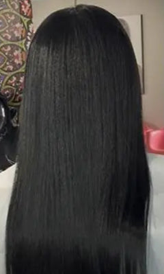 Light Yaki Straight Tape-In Human Hair Extensions | 100% Hair, Reusable, Seamless