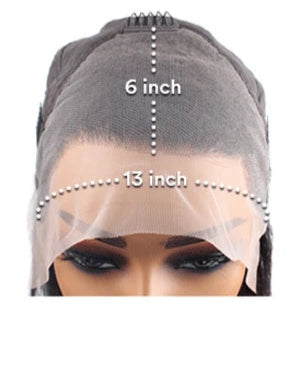 26+ Inch Deep Wave Human Hair Lace Front Wig – Pre-Plucked, 13x4 & 13x6 HD Lace