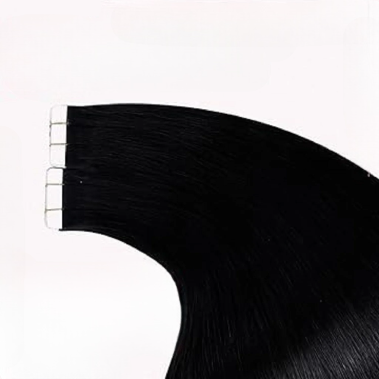 YoungSee 100% Human Hair Tape-in Extensions | Natural Straight | 12-24 Inch | Can Be Dyed Darker | Lightweight & Comfortable