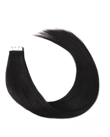 100% Natural Remy Mini Tape In Hair Extensions – 12" to 24" Straight, Ombre & Balayage Colors, Reusable