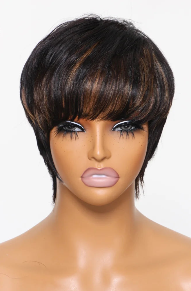 Natural Wavy Wig – 100% Human Hair, Soft Waves with Premium Quality