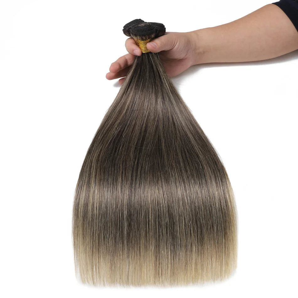 Premium 30-Inch Silver/Gray Straight Human Hair Weave Bundles – Full Cuticle Aligned, Dyeable, Restylable