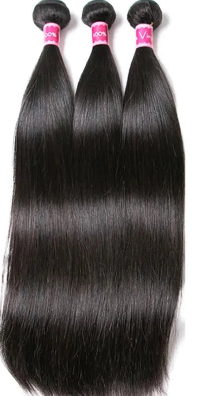 Luduna 100% Virgin Straight Human Hair Bundles – Extensions (1/3/4 Bundle Deals)