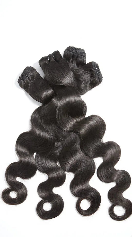 Premium Body Wave Human Hair Extensions - Natural, Chemical-Free & Versatile