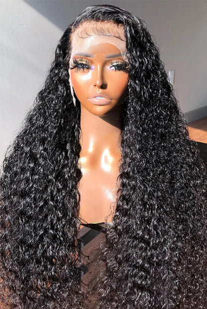 26+ Inch Deep Wave HD Lace Front Wig – Hair, Pre-Plucked Hairline with Baby Hair