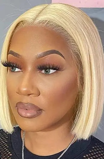 13x4 HD Lace Front Bob Wig – Straight Remy Vietnamese Hair, Pre-Plucked, 180% Density, Glueless, Multiple Colors