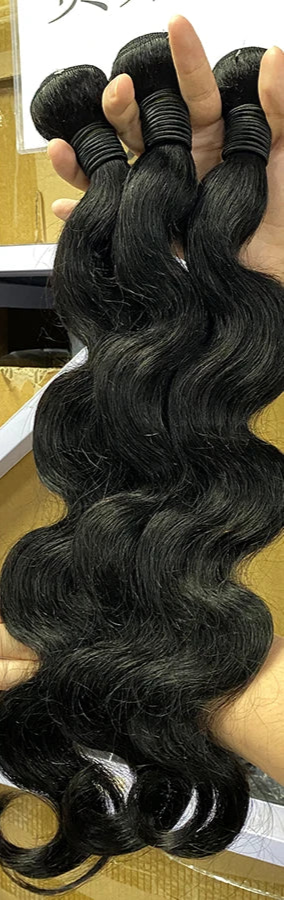Body Wave Human Hair Bundles – 100% Virgin Human Hair, Permable, Tangle-Free