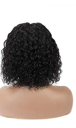 Malaysia Deep Wave Lace Front Wig – 100% Remy Human Hair, 13x6 or 13x4 Frontal, Transparent Lace, Natural Texture