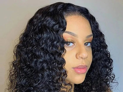 Deep Wave Lace Front Wig – 136 & 134 Frontal, Hair, Transparent Lace, Customizable Colors