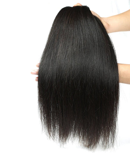 100% Raw Vietnamese Virgin Human Hair Bundles – Straight, 10-28 Inch, Double Drawn, Natural Black