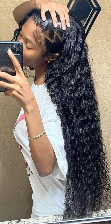 Premium Water Wave Curly Human Hair Bundles – 100% Virgin, Soft & Silky, Double Weft, 1-4 Bundle Deals