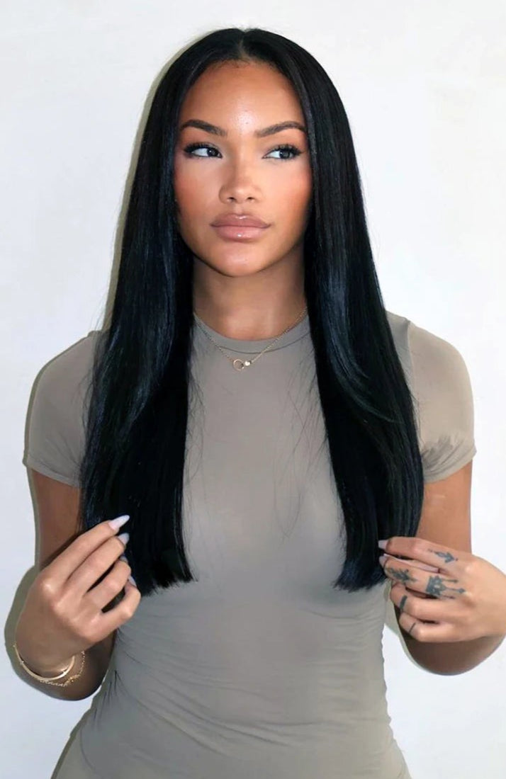Virgin Straight Human Hair Extensions – Chemical-Free, Permable & Dye-Friendly | 10pcs Set