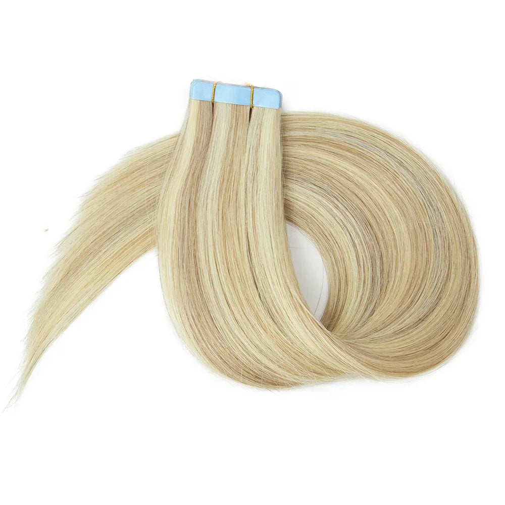 Premium Straight Tape-In Hair Extensions – 2g/pc, 100% Natural Human Hair for Length & Volume