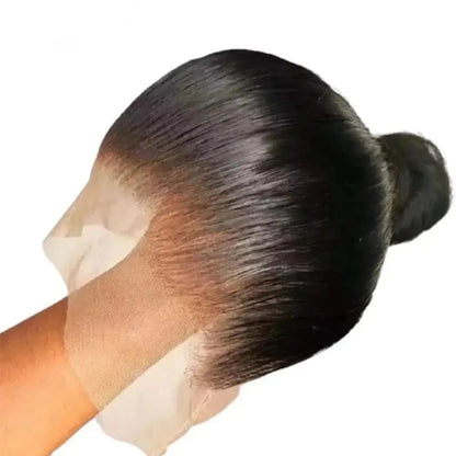 Straight Full Lace & Lace Front Wigs – 26+ Inches, Transparent Swiss Lace, Darker Dyeable Colors