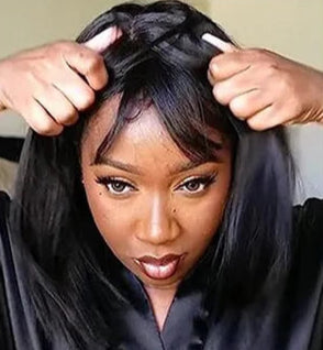 Straight Human Hair Wig – Premium Quality, Natural Look, Comfortable Fit