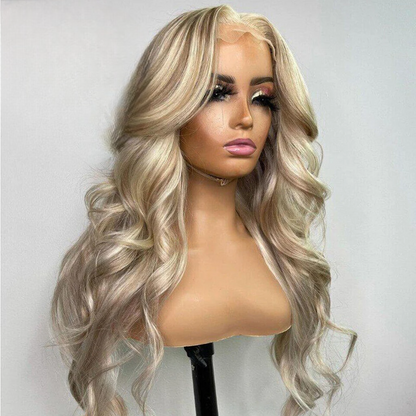 Deep Purple Body Wave Lace Front Wig – Dark Burgundy Glueless T-Part Synthetic Wig, Pre-Plucked Hairline, High-Quality, Affordable