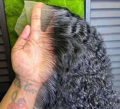 Deep Wave Lace Front Wig – 136 & 134 Frontal, Hair, Transparent Lace, Customizable Colors