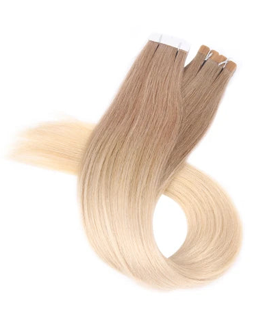 Neitsi Mini Tape-In Human Hair Extensions | Straight Skin Weft | Black, Brown & Blonde | 100% Real  Hair | 12-18 Inches