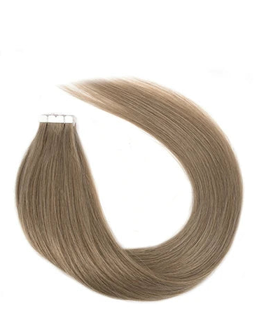 100% Natural Remy Mini Tape In Hair Extensions – 12" to 24" Straight, Ombre & Balayage Colors, Reusable