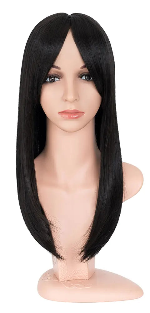 18-inch Synthetic Hair Topper – Soft Straight with 6x6 Lace Base & 4 Anti-Slip Clips for Instant Volume