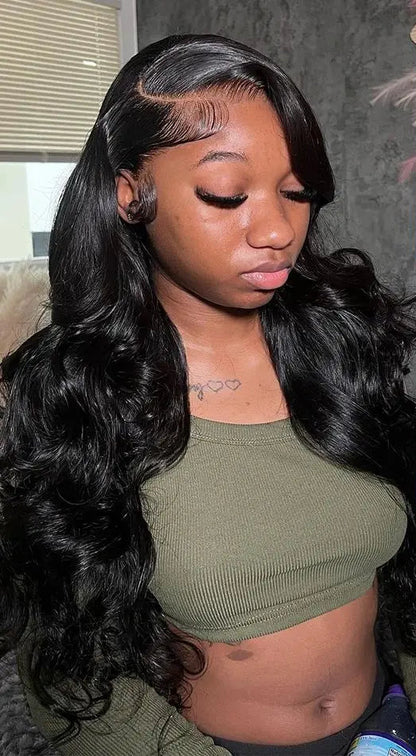 Short Body Wave 13x4/13x6 Lace Front Wig – 100% Hair, Pre-Plucked, Medium Brown Lace, 4-16 Inches