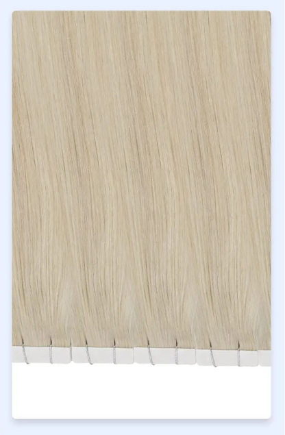 Virgin Human Hair Invisible Tape-In Extensions | 100% Real Hair, Lightweight & Reusable