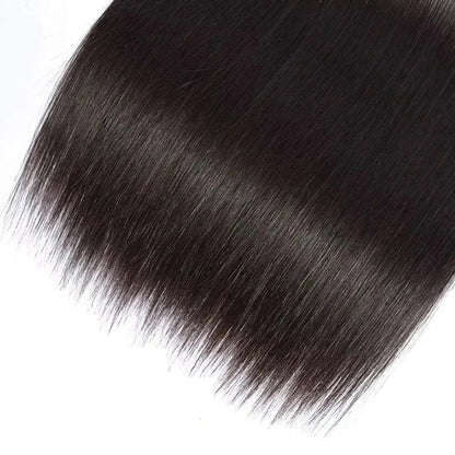 100% Straight Human Hair Extensions - Acid-Processed, Perm & Dye Ready for Darker Colors