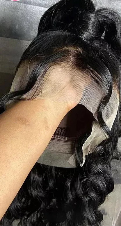 Body Wave 360 Lace Frontal Wig – 13x6 Transparent Lace, 26+ Inch, Pre-Plucked Hairline with Baby Hair, 180% Density