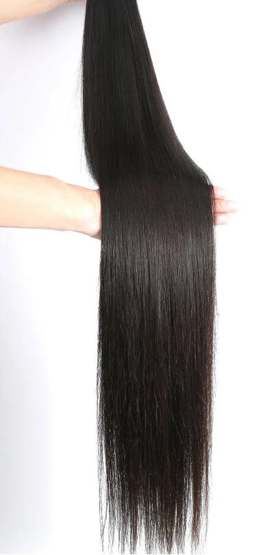Premium Straight Human Hair Bundles – 100% Virgin Hair Extensions for Sleek Styles