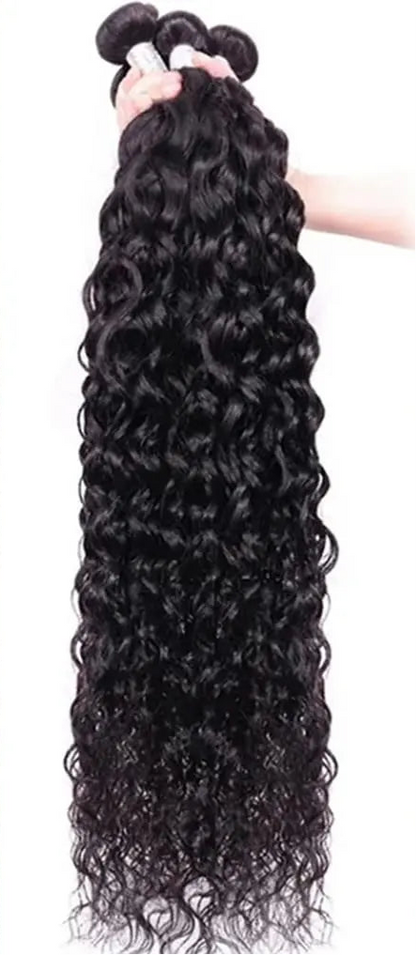 Deep Wave Human Hair Weaving Extensions - Machine Double Weft, Permed, Suitable for Darker Colors, Autumn Collection