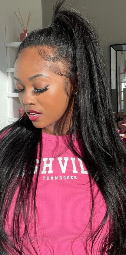 UNice Yaki Straight Human Hair Bundles – 1/3/4 PCS, 100g Per Bundle, Natural Color, Sew-In Weaves, 8-26 Inch