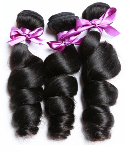 30-Inch Malaysian Loose Wave Human Hair Bundles – Natural Black & Jet Black Hair Extensions