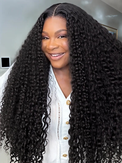 Le Mythe HD Lace Deep Wave Wig – Pre-Plucked Brazilian Remy Hair (20"-40", 180%/200% Density)