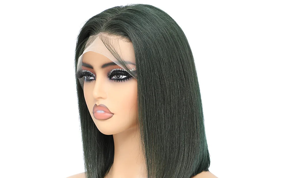Straight Bob Lace Front Wig – 13x4 Frontal, HD Transparent Lace, Restyle & Curlable, 100% Human Hair