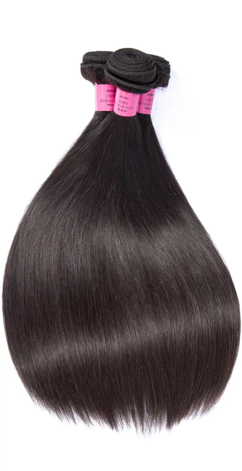 Peruvian Straight Human Hair Bundles – 100% Virgin Hair, Machine Double Weft, Fast Delivery